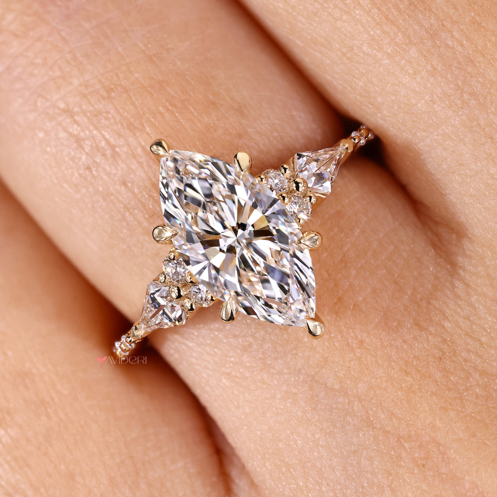 Marquise cut diamond engagement ring on avideri engagement ring.