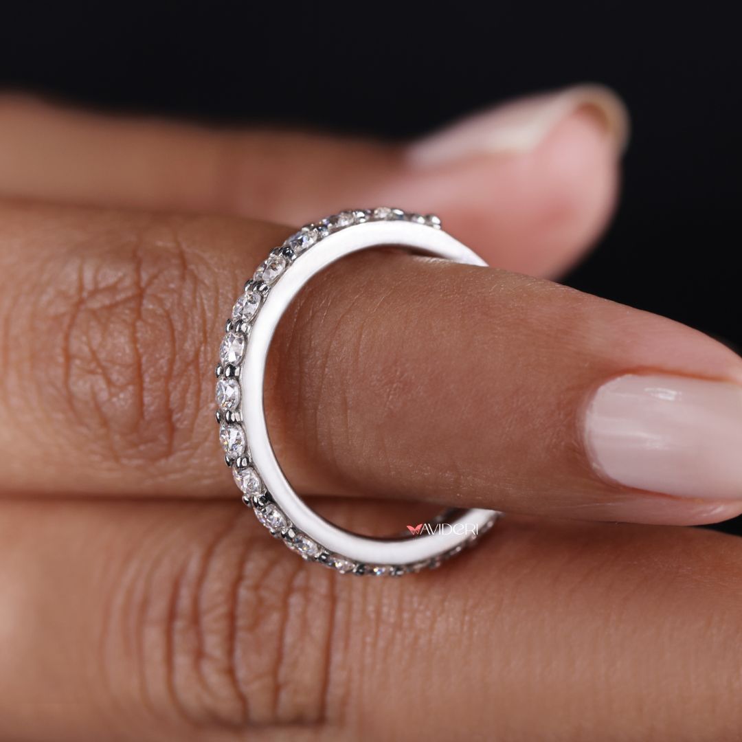Custom wedding band reflects personal taste through thoughtful handcrafted design.
