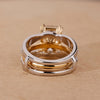 Two Metal Tone Bridal Set for a sophisticated and unique look.