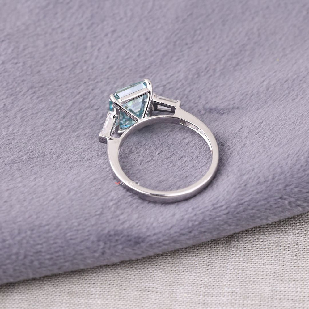 Cathedral diamond ring setting designed for timeless elegance.
