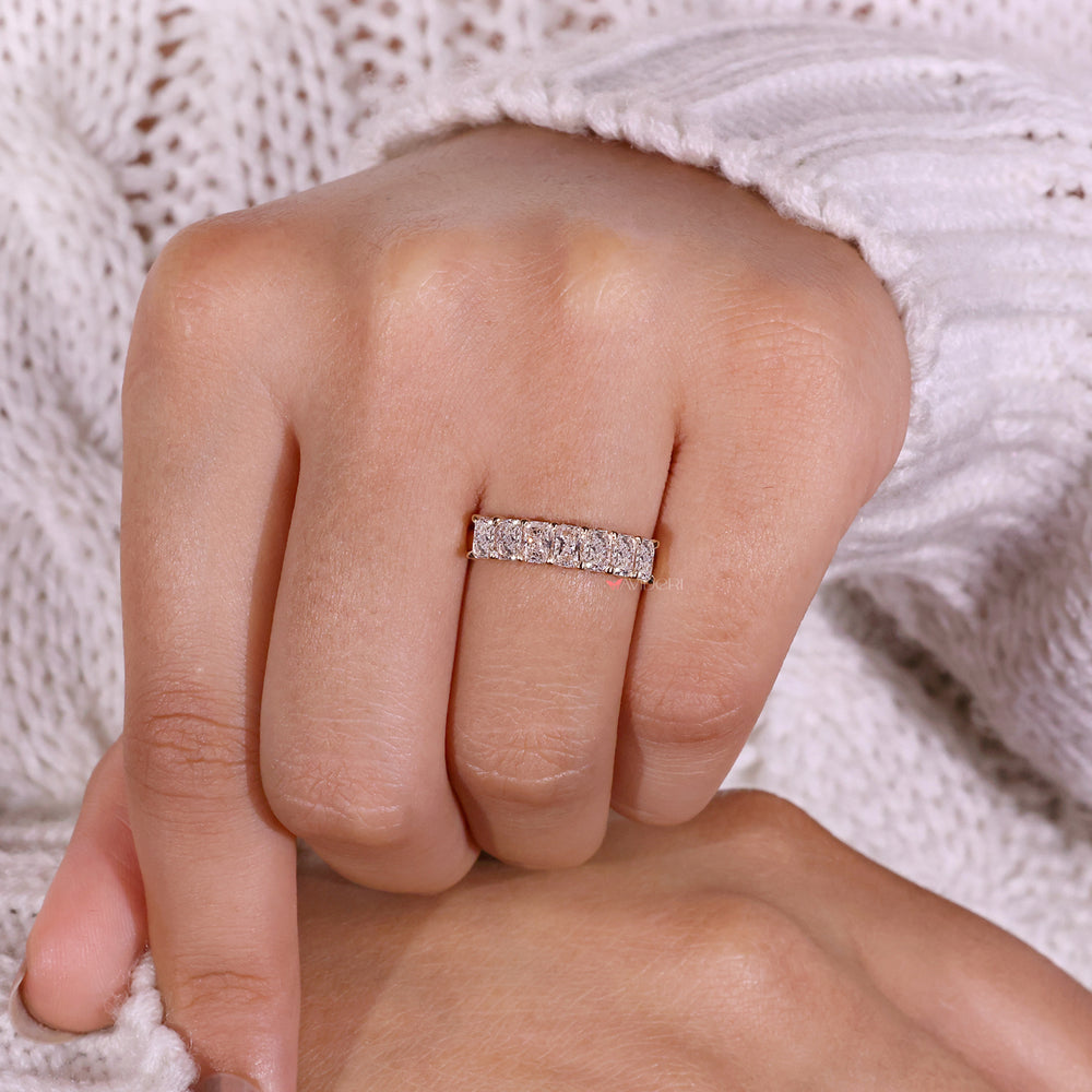 Classic yellow gold wedding band with lab diamond wedding band options for sustainable elegance.