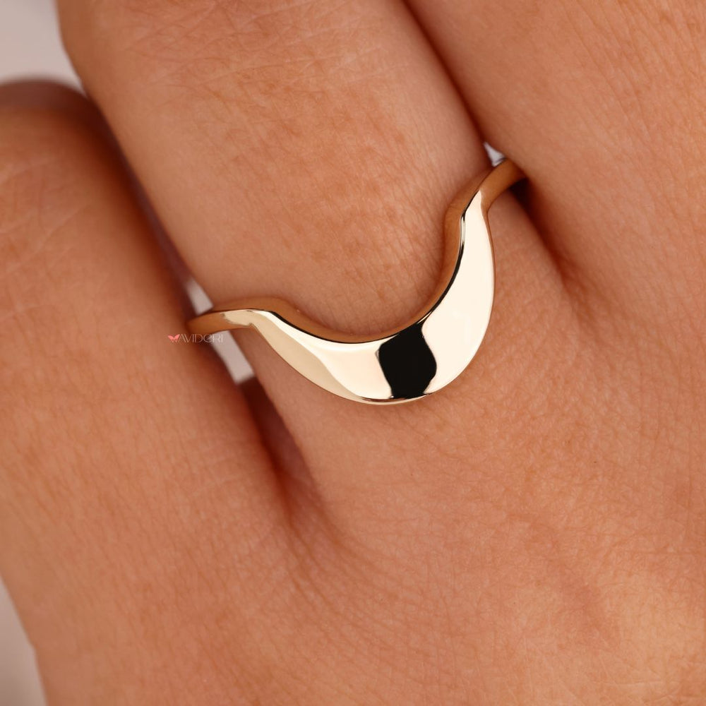 Handmade jewelry featuring a beautiful U shaped ring
