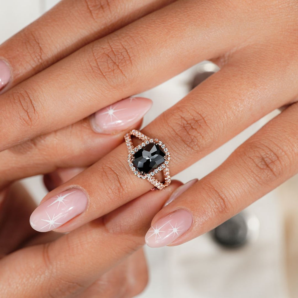 Handmade jewelry featuring a rose cut ring for a unique and personal touch.

