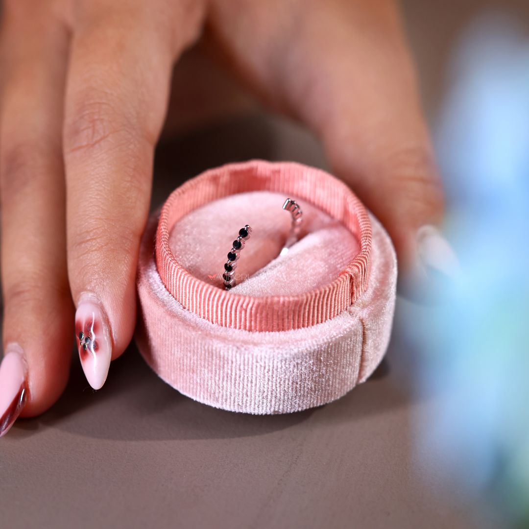 This handmade band showcases exceptional craftsmanship and detail.