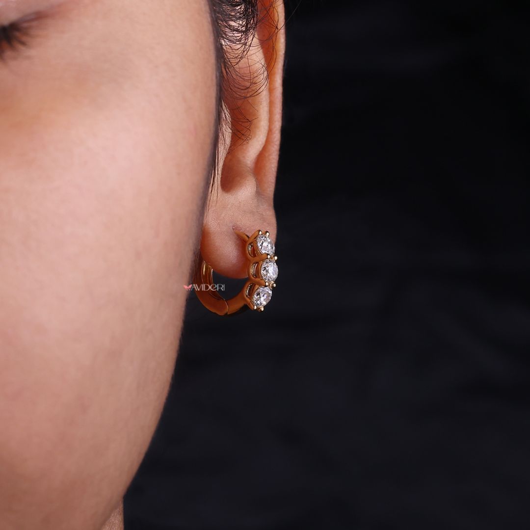 These hoop earrings complement any outfit with simple beauty.