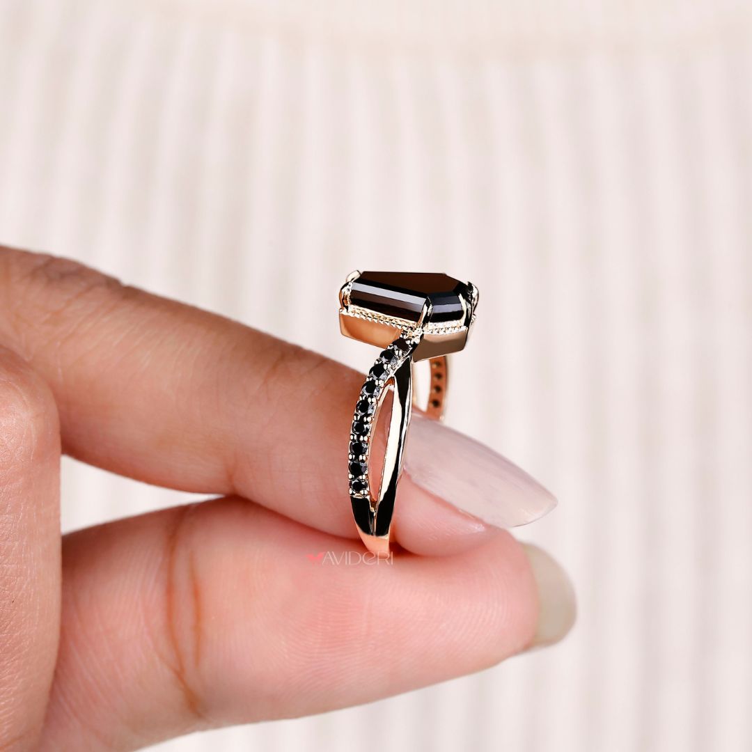 Pave ring showcasing intricate detailing and high-quality diamonds.
