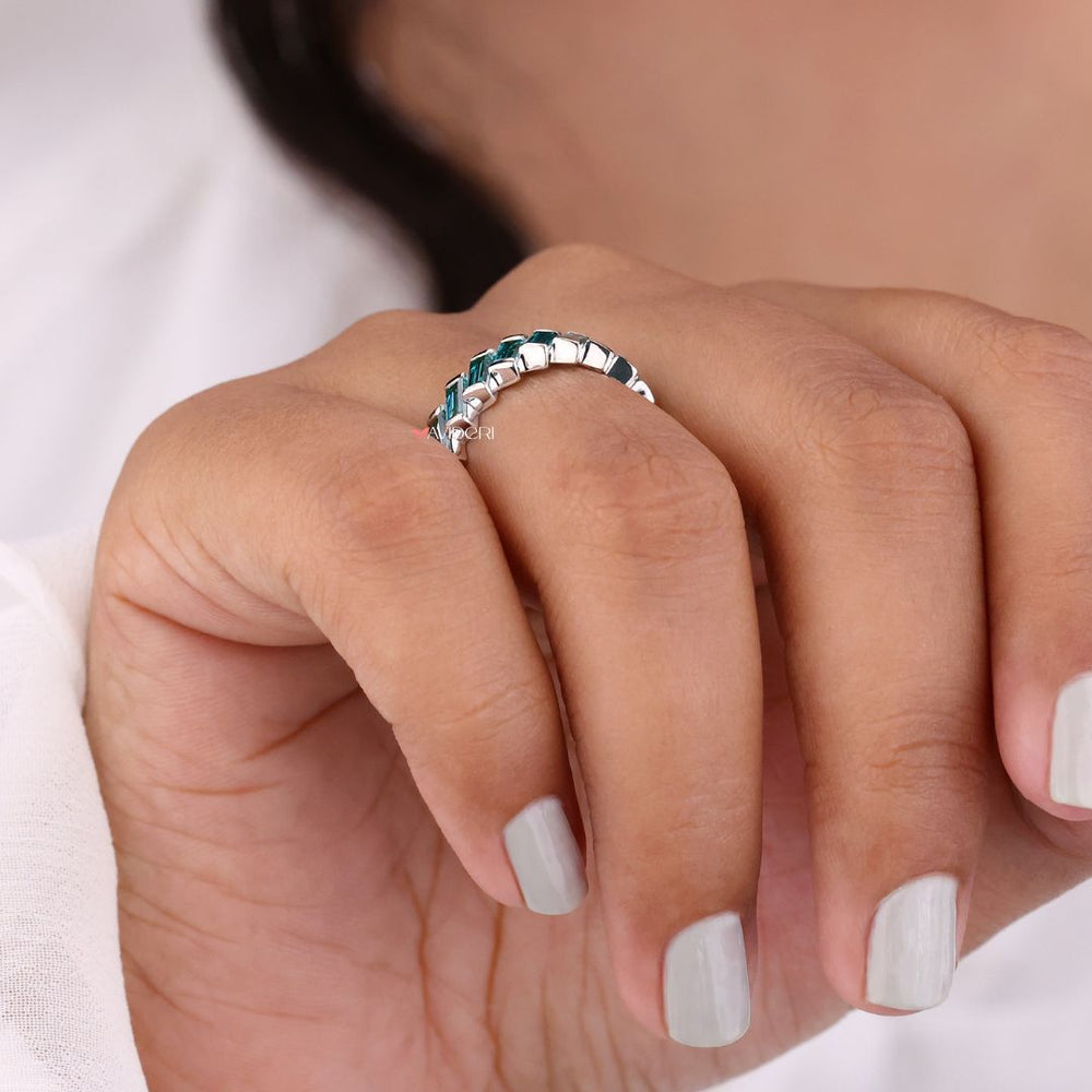 White gold wedding band offers a polished finish and classic charm for any occasion.

