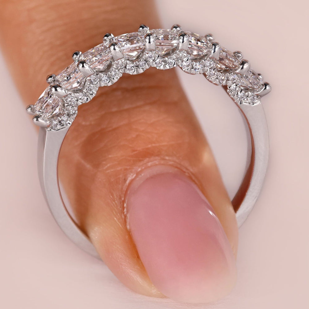 A gorgeous princess cut diamond wedding ring with a sleek, modern style is Princess Cut Diamond ring.
