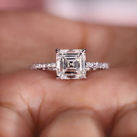 Asscher Cut Engagement Ring