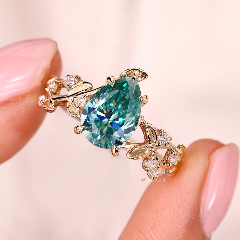Buy a Moissanite ring with cluster setting ring.