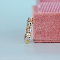 Yellow Gold Wedding Ring with bezel style