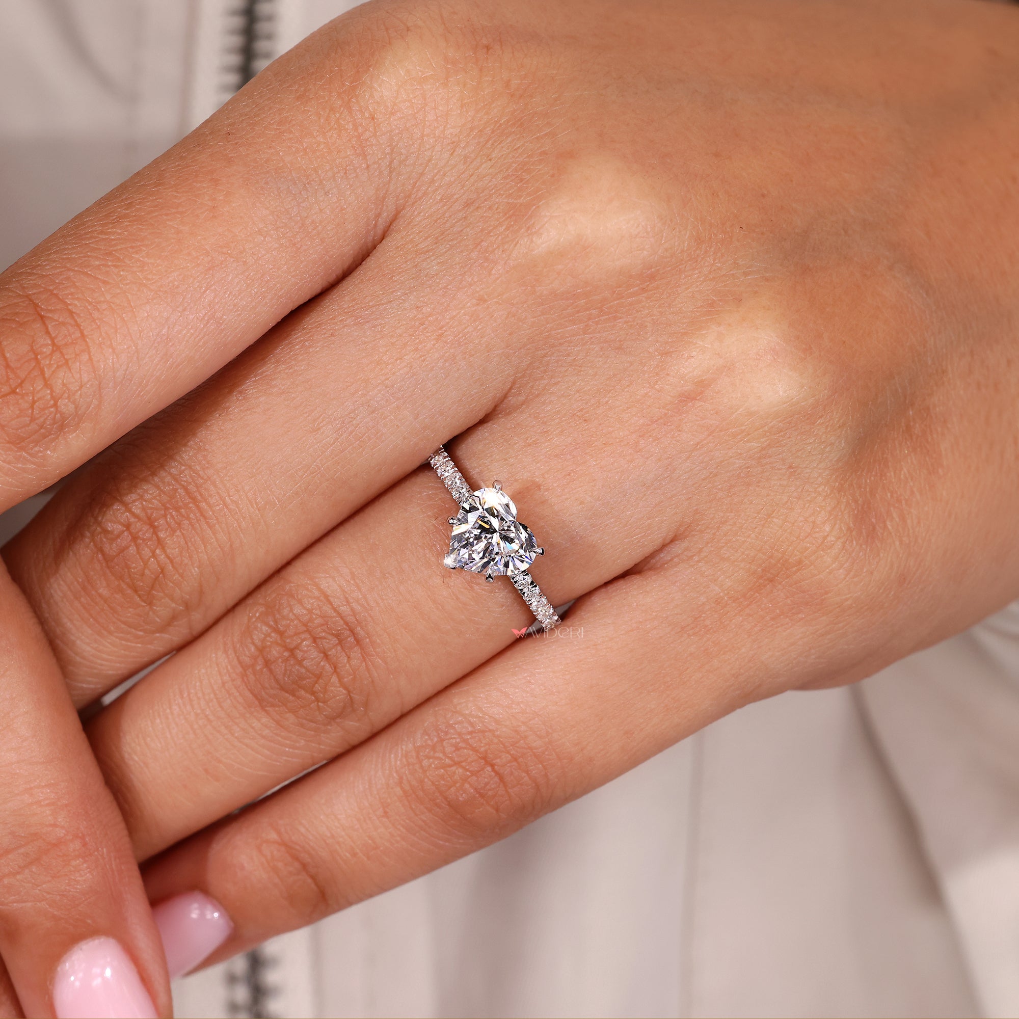 Lab-grown diamond ring with Buy engagement ring.