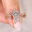 Coffin cut diamond engagement ring solitaire style.
