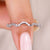 Avideri handmade curved diamond wedding band.