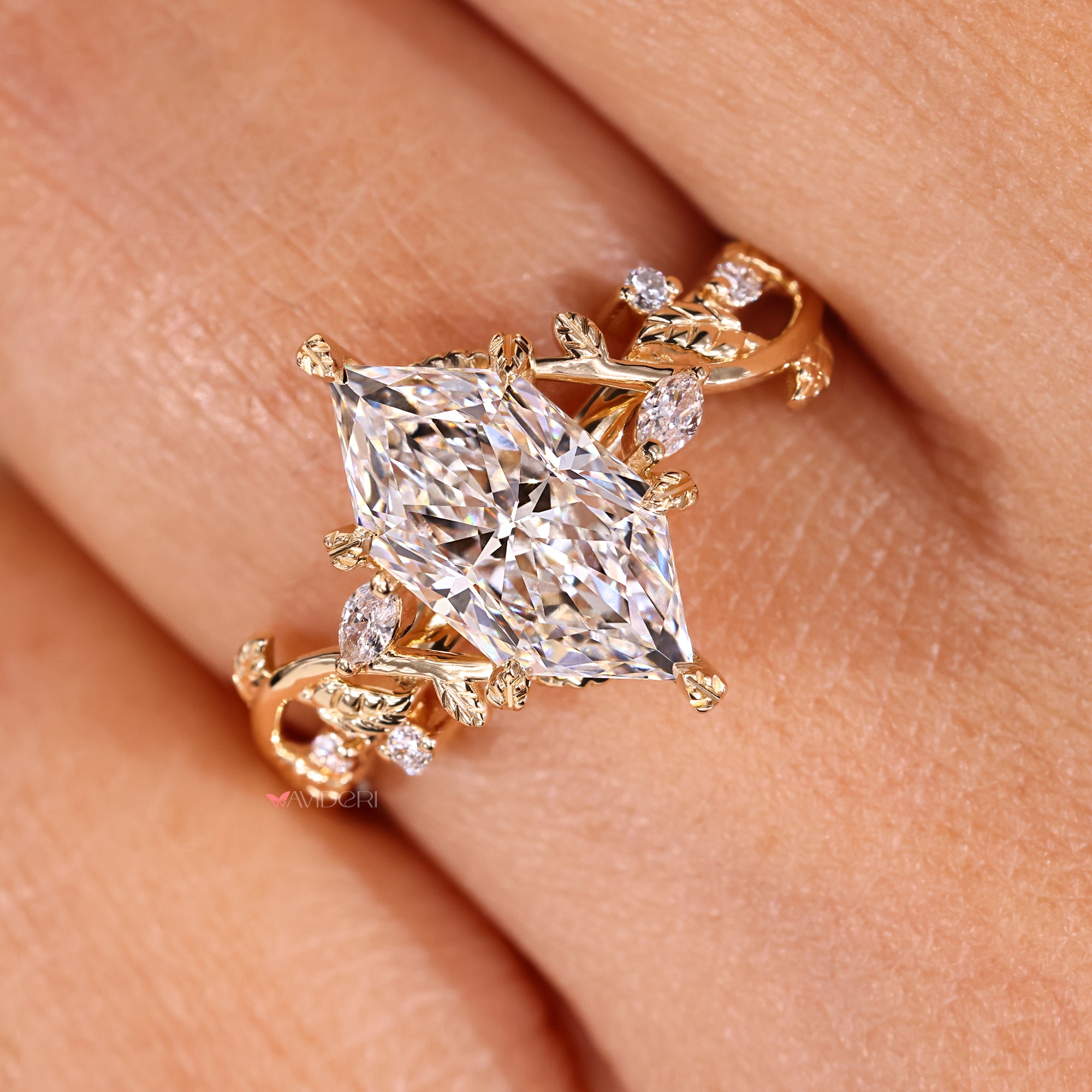Custom engagement ring with Lab Grown Diamond.