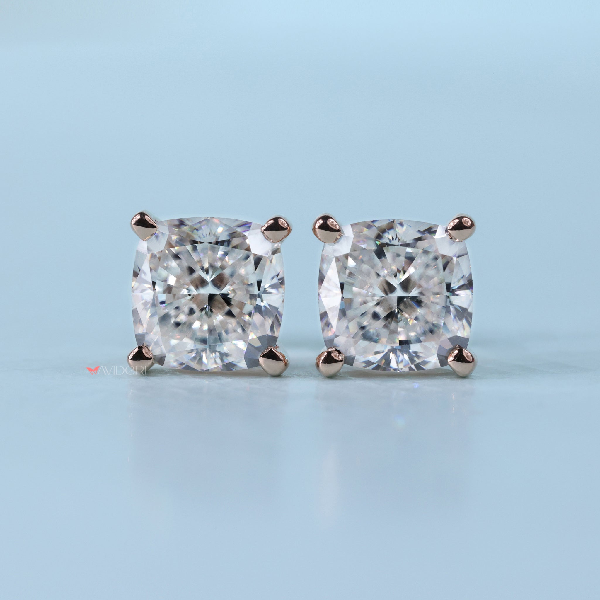 Moissanite earrings shine with lasting beauty and brilliance.