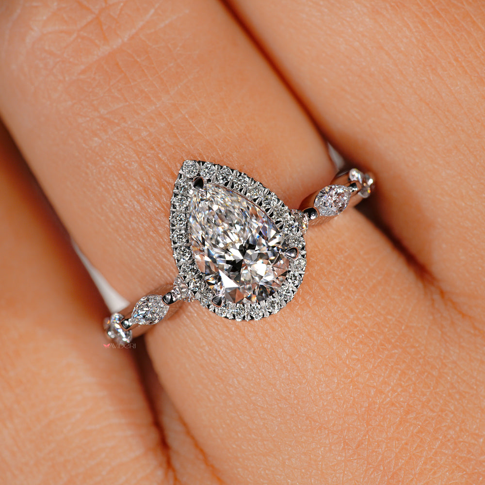 Prong setting engagement ring for a secure and elegant fit.
