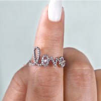Love Ring In Round Cut
