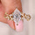 Dutch marquise engagement ring in yellow gold.
