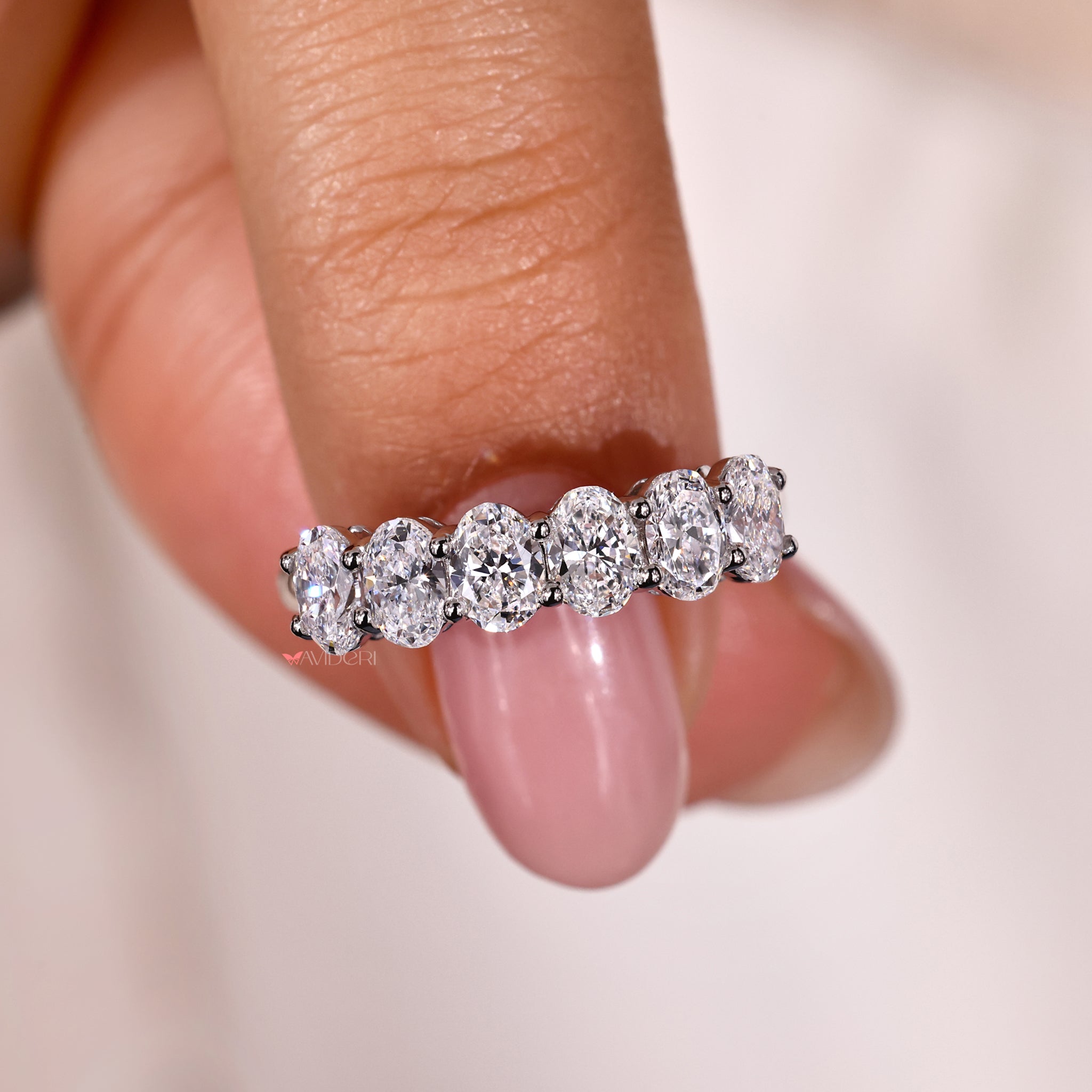 Low setting wedding band for daily wear and special occasions
