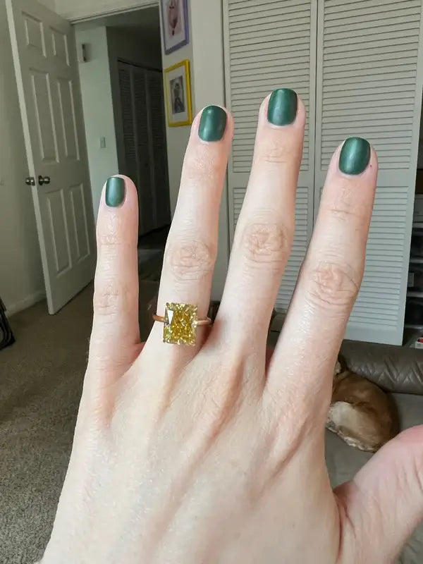 The quality is gorgeous, exactly as pictured. The seller sent me a few photos of the completed ring before shipping and it came well packaged. Would highly recommend