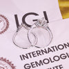 Lab grown marquise diamond ring IGI certified.

