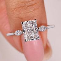 Radiant Cut Engagement Ring with Secure Prong Setting