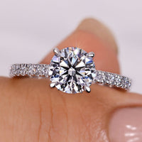 Hidden Halo Engagement Ring