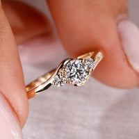 Round Cut Diamond Ring – Classic Bypass Setting