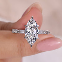 Unique Marquise Engagement Ring