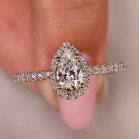 Teardrop Engagement Ring