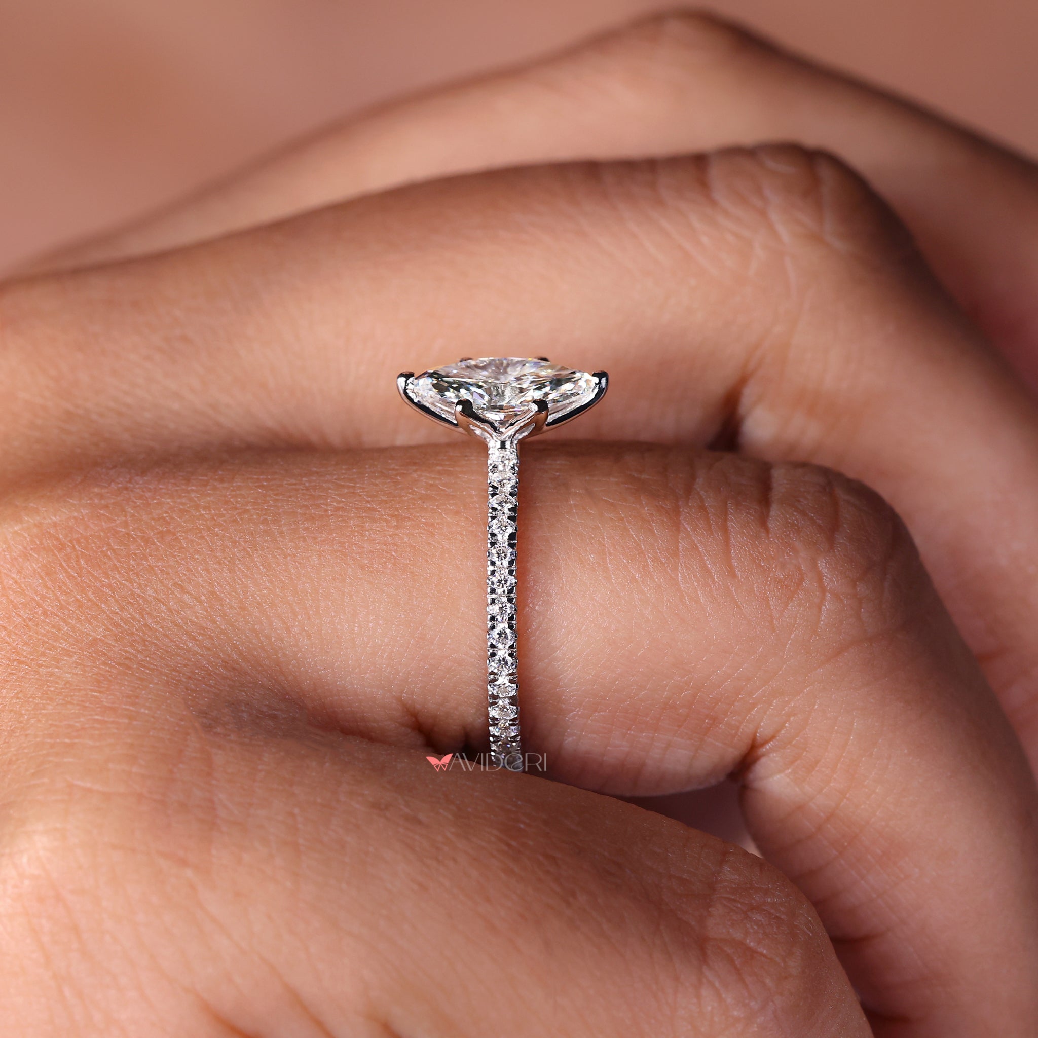 Stunning marquise diamond engagement ring for special moments.
