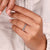 Emerald cut diamond band with clean lines and sparkle.