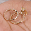 Yellow Gold Bridal Set offers a sleek, modern look for your wedding ring.