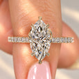IGI certified marquise diamond engagement ring.
