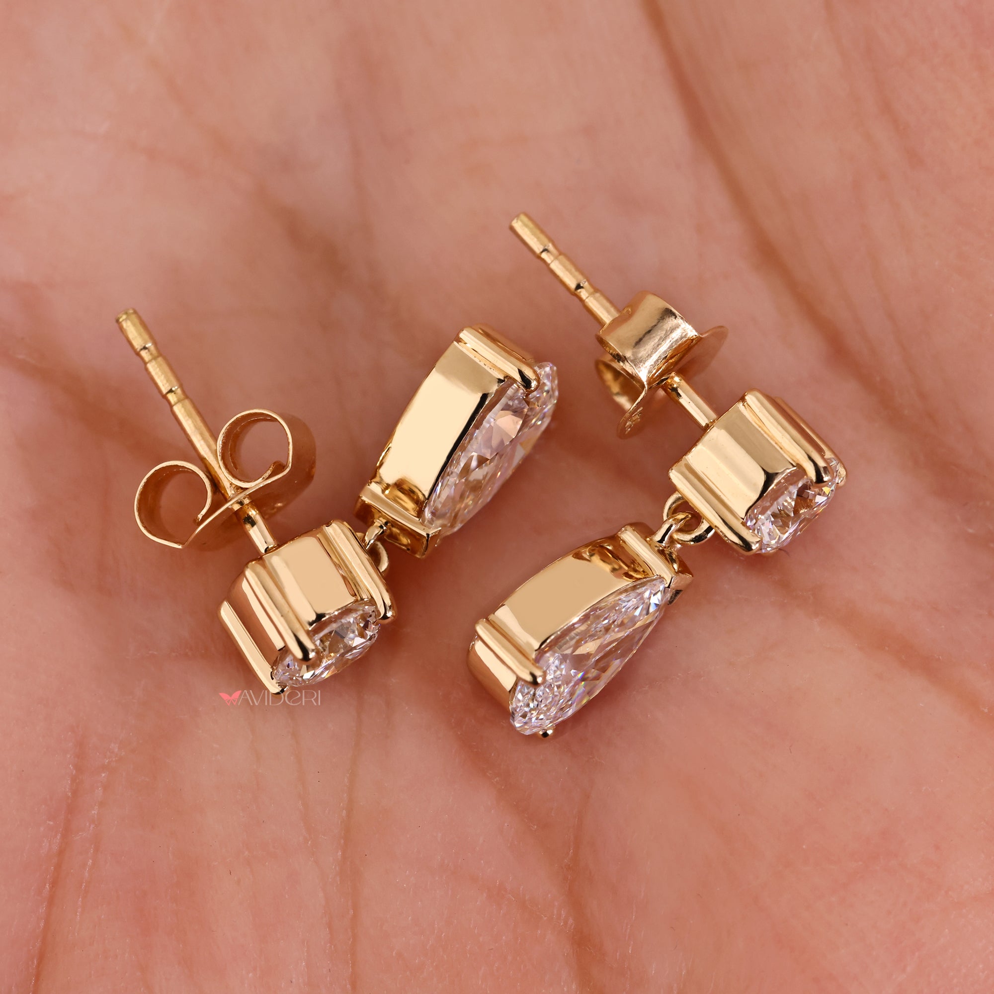 Push back earrings in handmade earrings.
