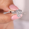 The coffin cut ring offers sharp edges and a unique design.