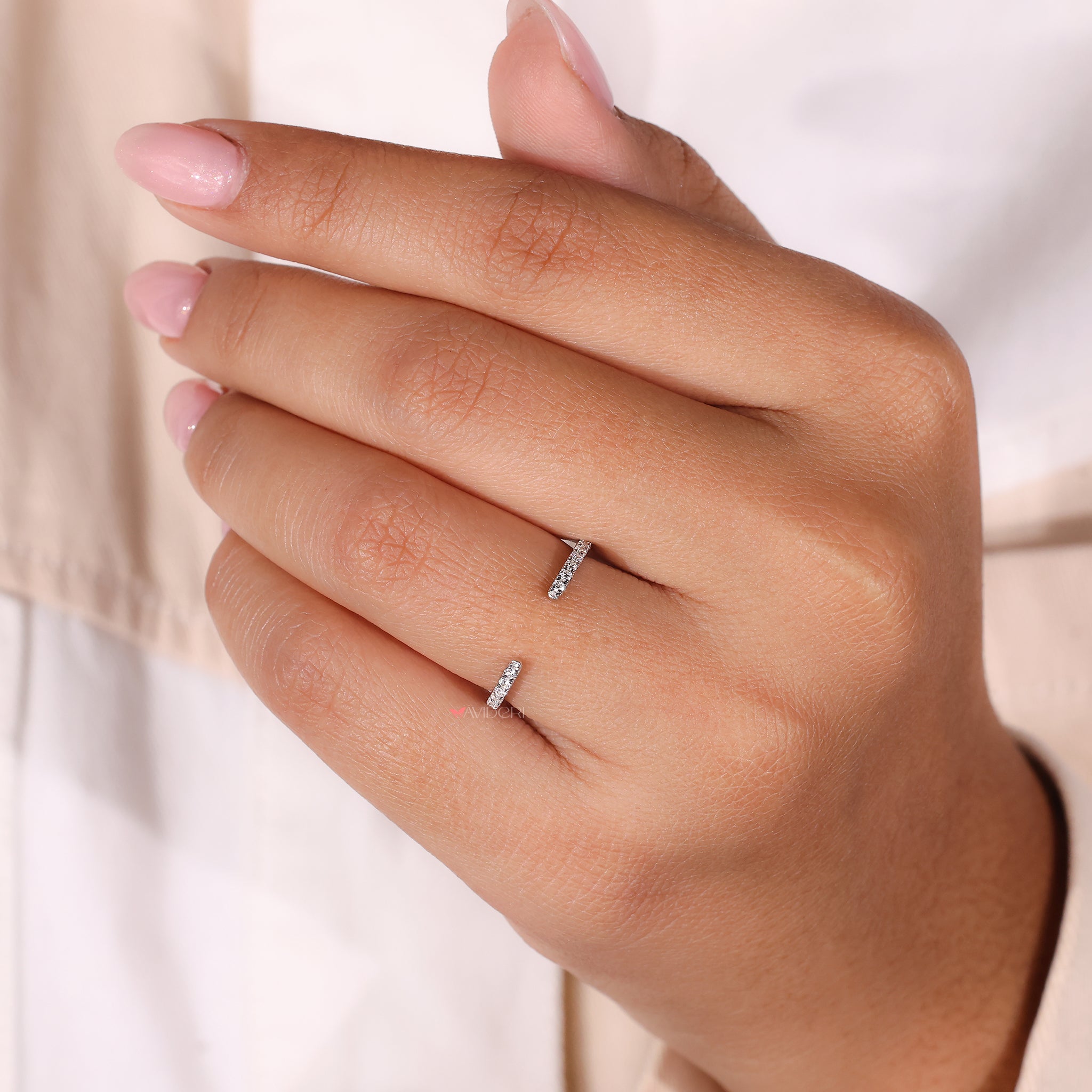 Handmade jewelry featuring a unique wedding band.