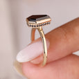 Shine with elegance through a solitaire ring featuring a stunning center stone.

