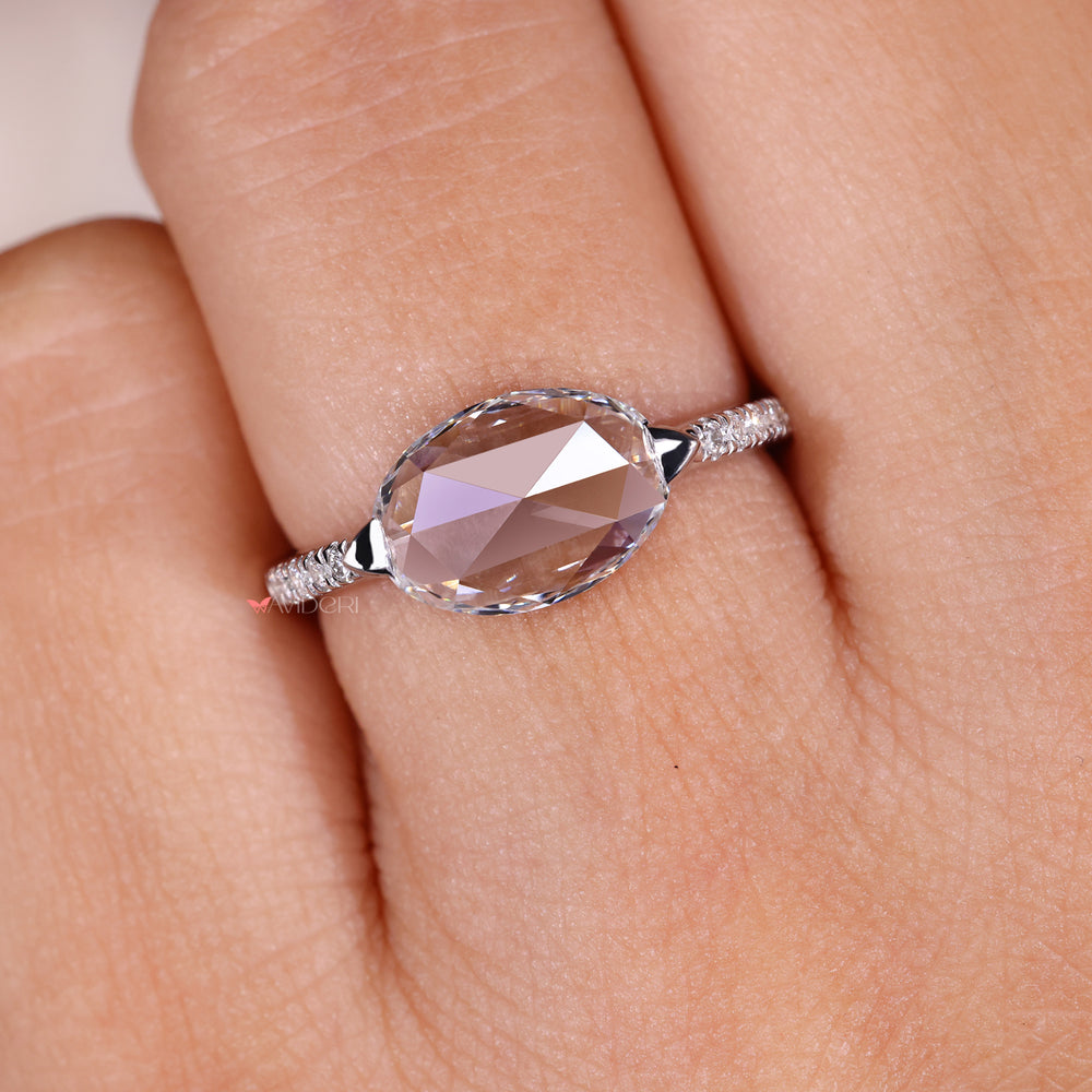 Buy diamond ring designed with pave setting details.