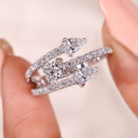 Pear Diamond Engagement Ring In 3 Way Style