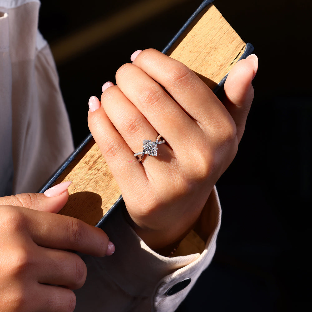 Stunning marquise diamond ring with exceptional sparkle
