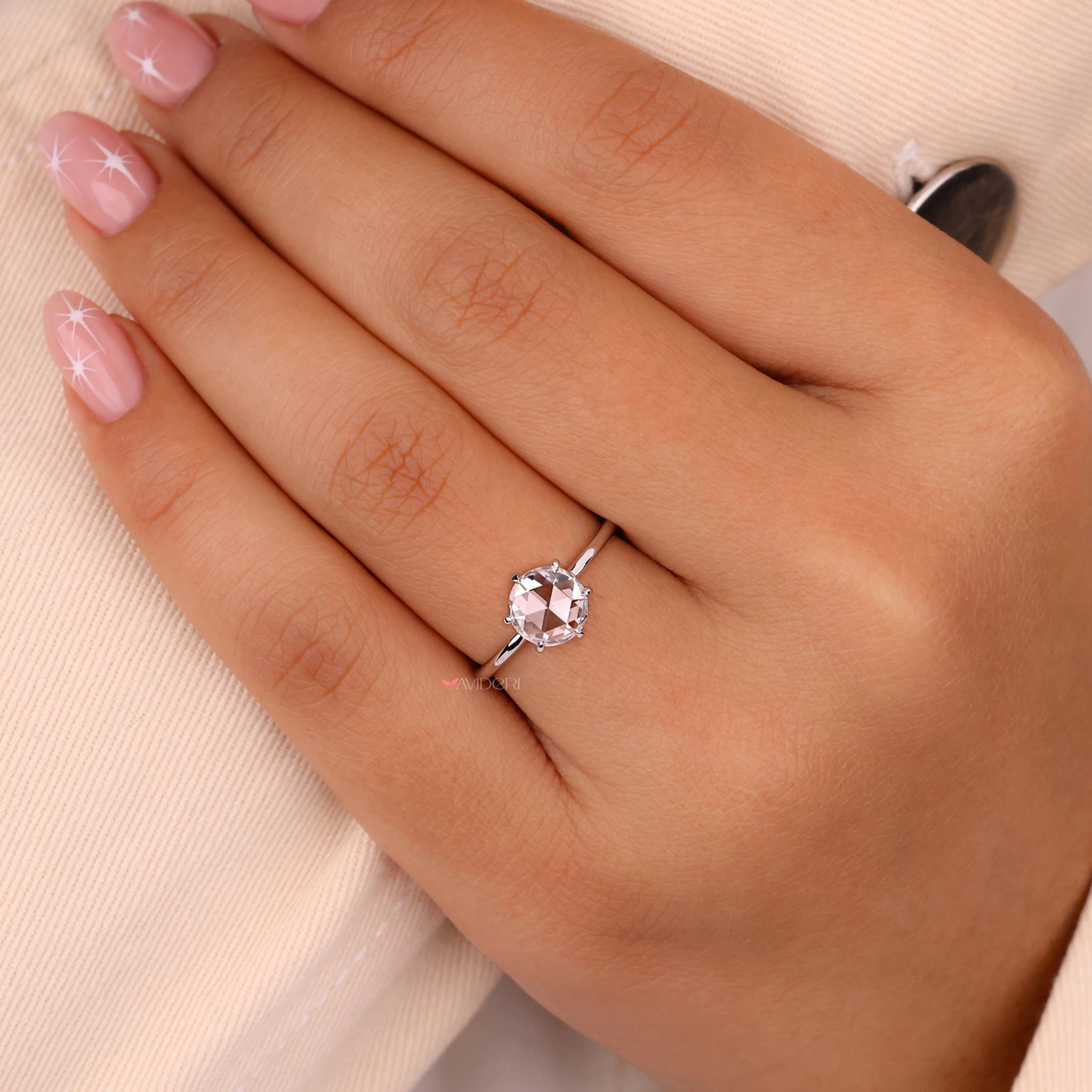 claw prong diamond ring in white gold showcasing unparalleled brilliance
