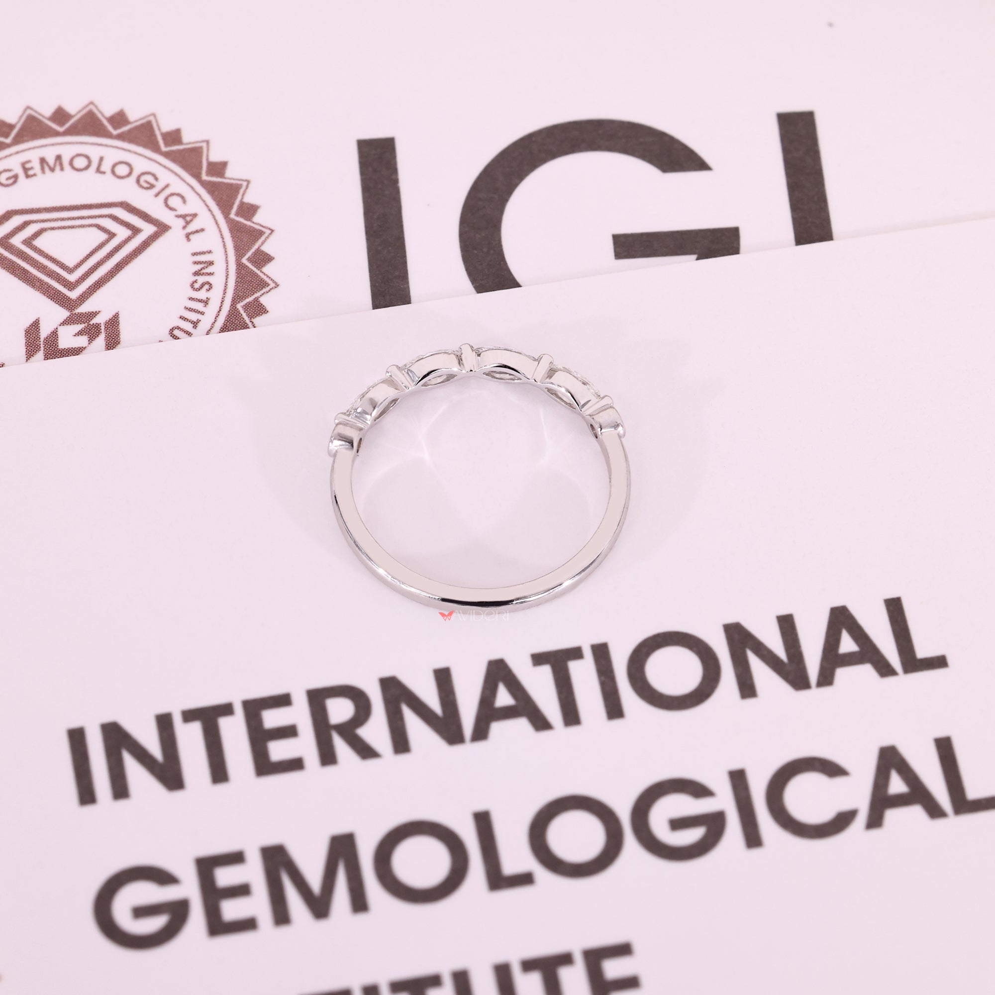 Lab grown diamond wedding band combining ethics with luxury and style