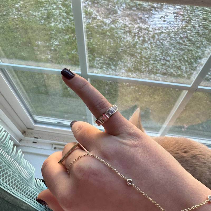 This ring turned out better than expected. It’s absolutely beautiful!! Jay kept me updated and sent progress photos as they created the ring. Would 100% recommend them!