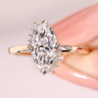 Cluster Style Marquise Diamond Ring