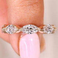 Marquise Wedding Band in Eternity Style