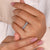 Oval diamond band with IGI certified lab grown diamonds
