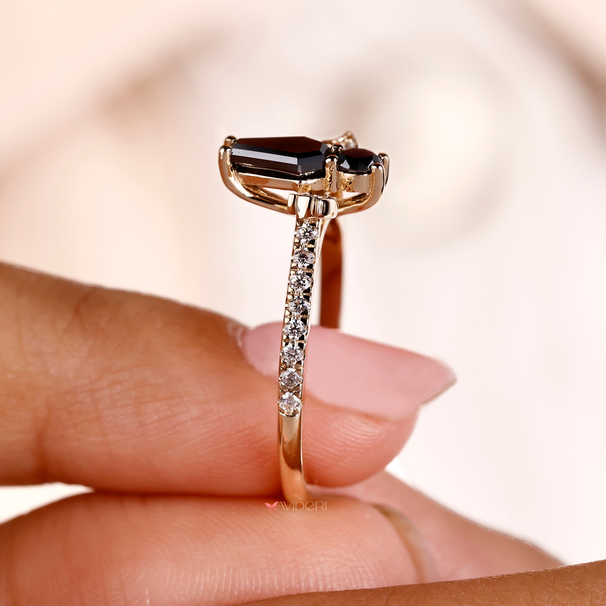 Buy a Moissanite ring in moissanite engagement ring design.