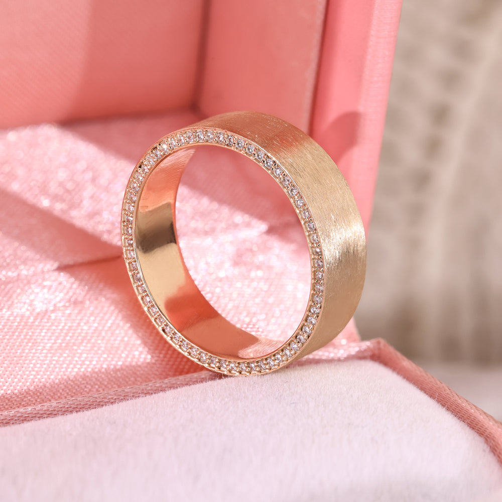 Handmade mens diamond eternity ring.
